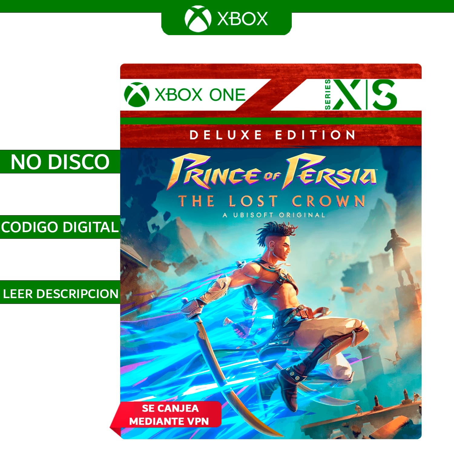 Prince of Persia The Lost Crown Deluxe - Codigo Digital - Leer Descripcion
