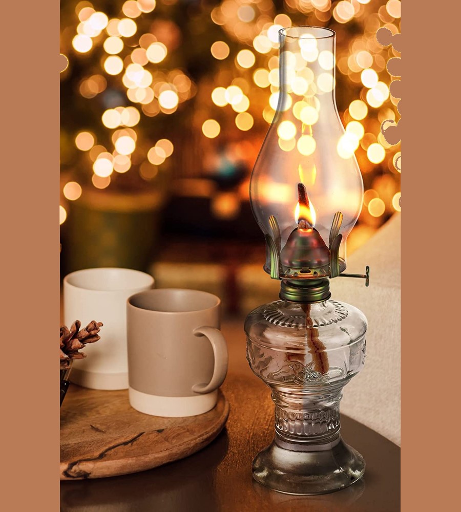 Quinqué Lámpara Clásica De Aceite O Petróleo Modelo Castilla