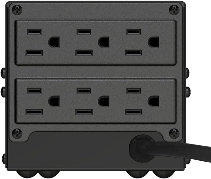 Koblenz ER-2550 Regulador de Voltaje Automático, 2500 VA, 6 contactos, Color Negro