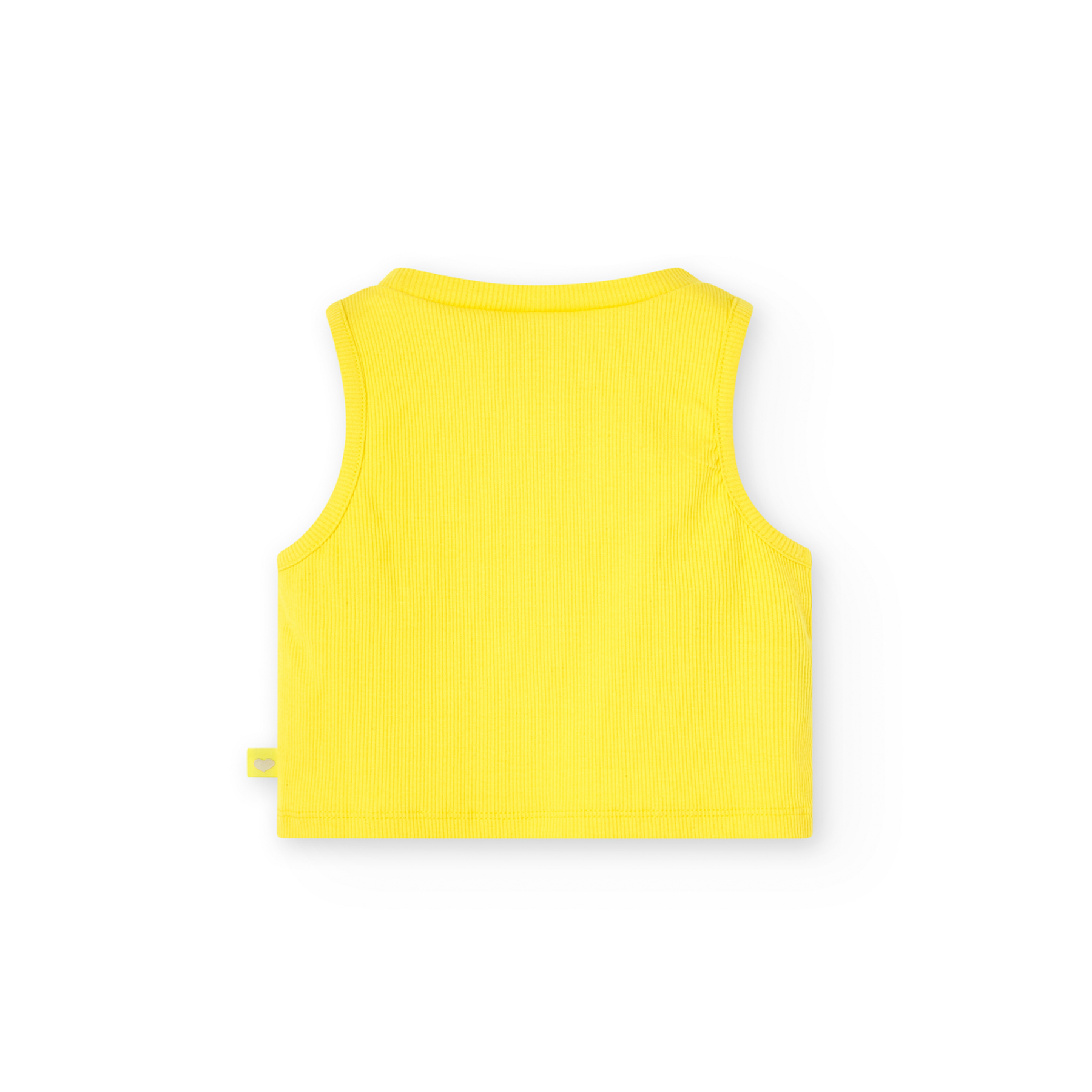 Top De Punto Amarillo Elástico Para Niña BOBOLI