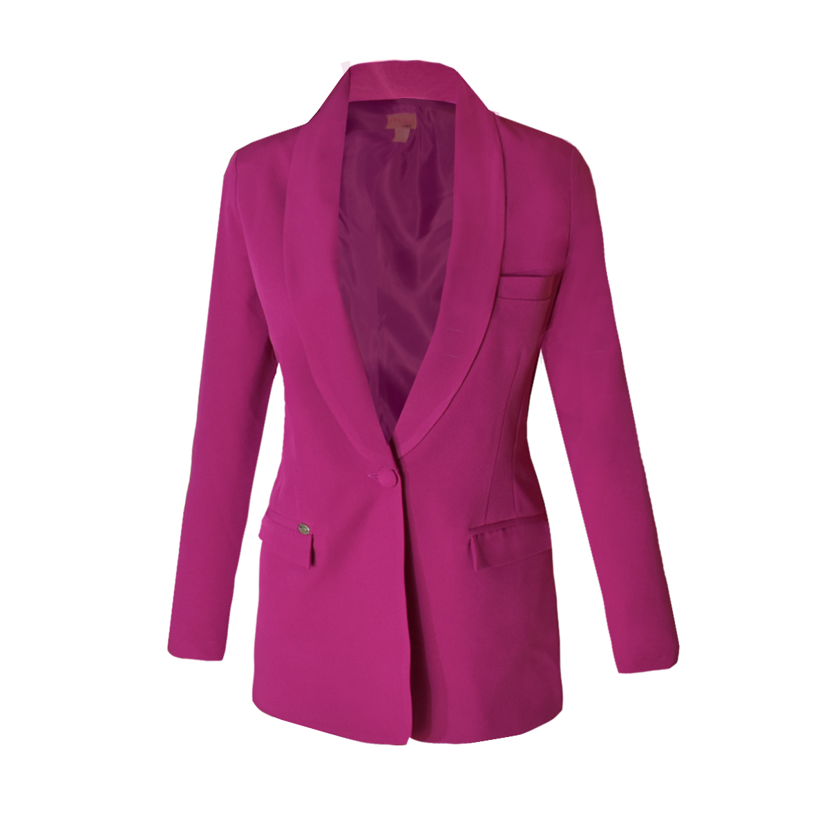 Blazer Mujer Saco Largo Con Forro Triple Bolsa