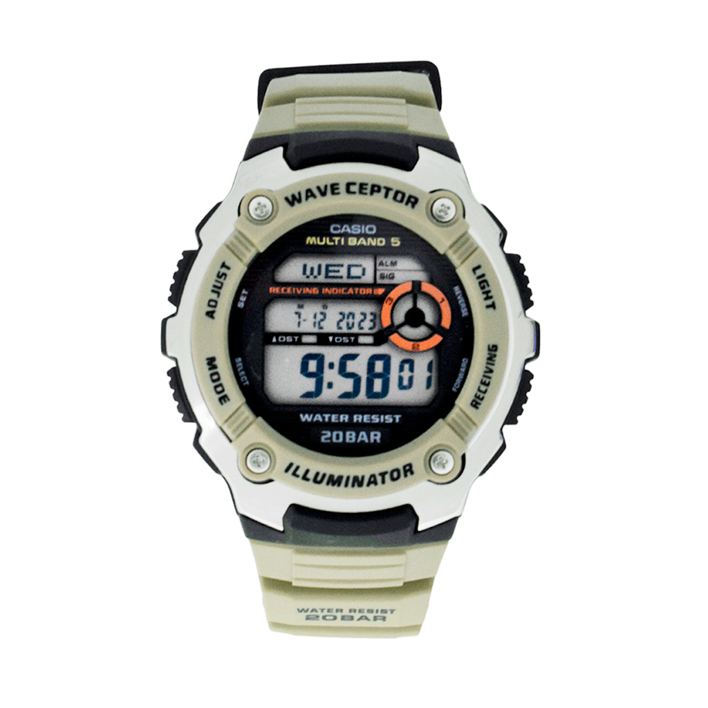 Casio WV-200R-5ACF Orologio Uomo Al Quarzo Con Radiofrequenza, Cinturino In Resina, Impermeabile 200m