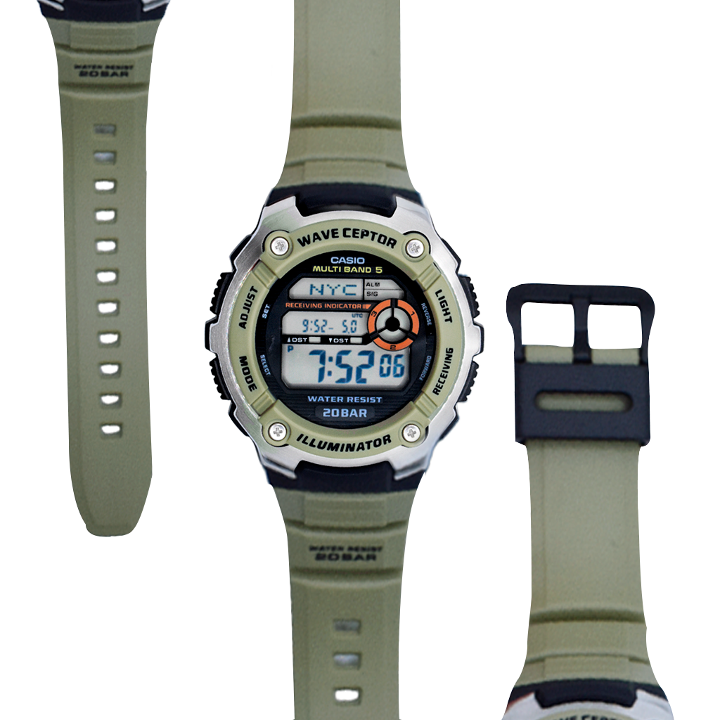Reloj Casio Hombre Digital Señal Multibanda WV-200R-5ACF