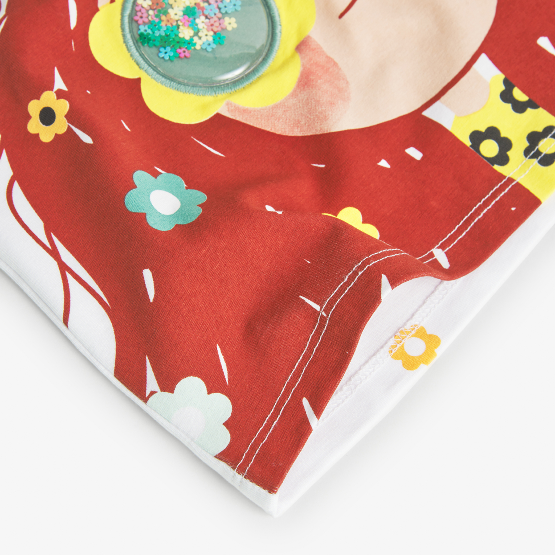 Playera Blanca Estampado Para Niña BOBOLI