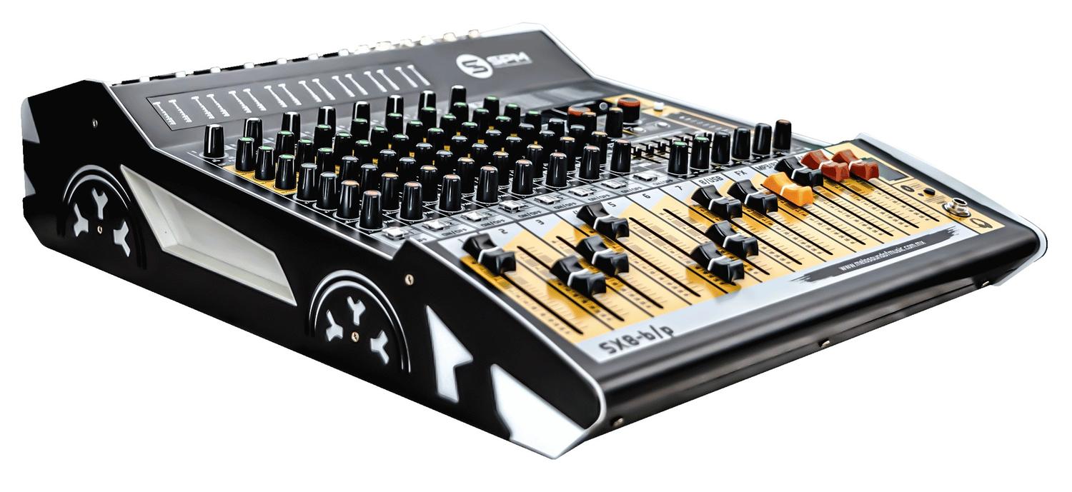 Melo SPM SX8-BP Mezcladora Análoga 8 Canales Con Bluetooth.