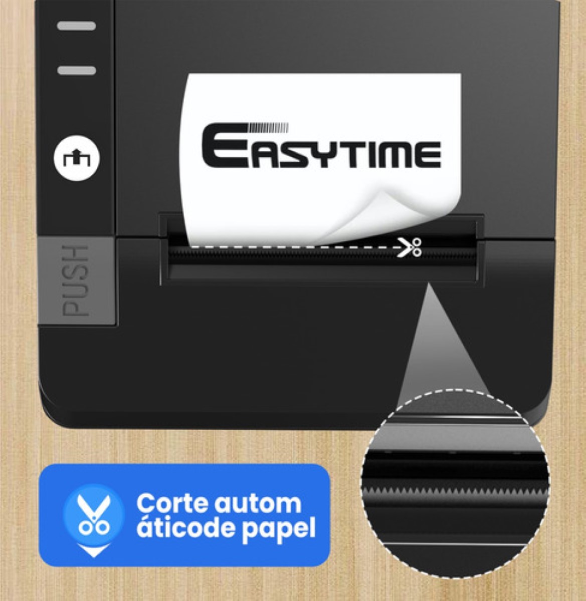 Impresora Eléctrica Autocorte Usb Ethernet Rj11 Pos De 80 Mm negro