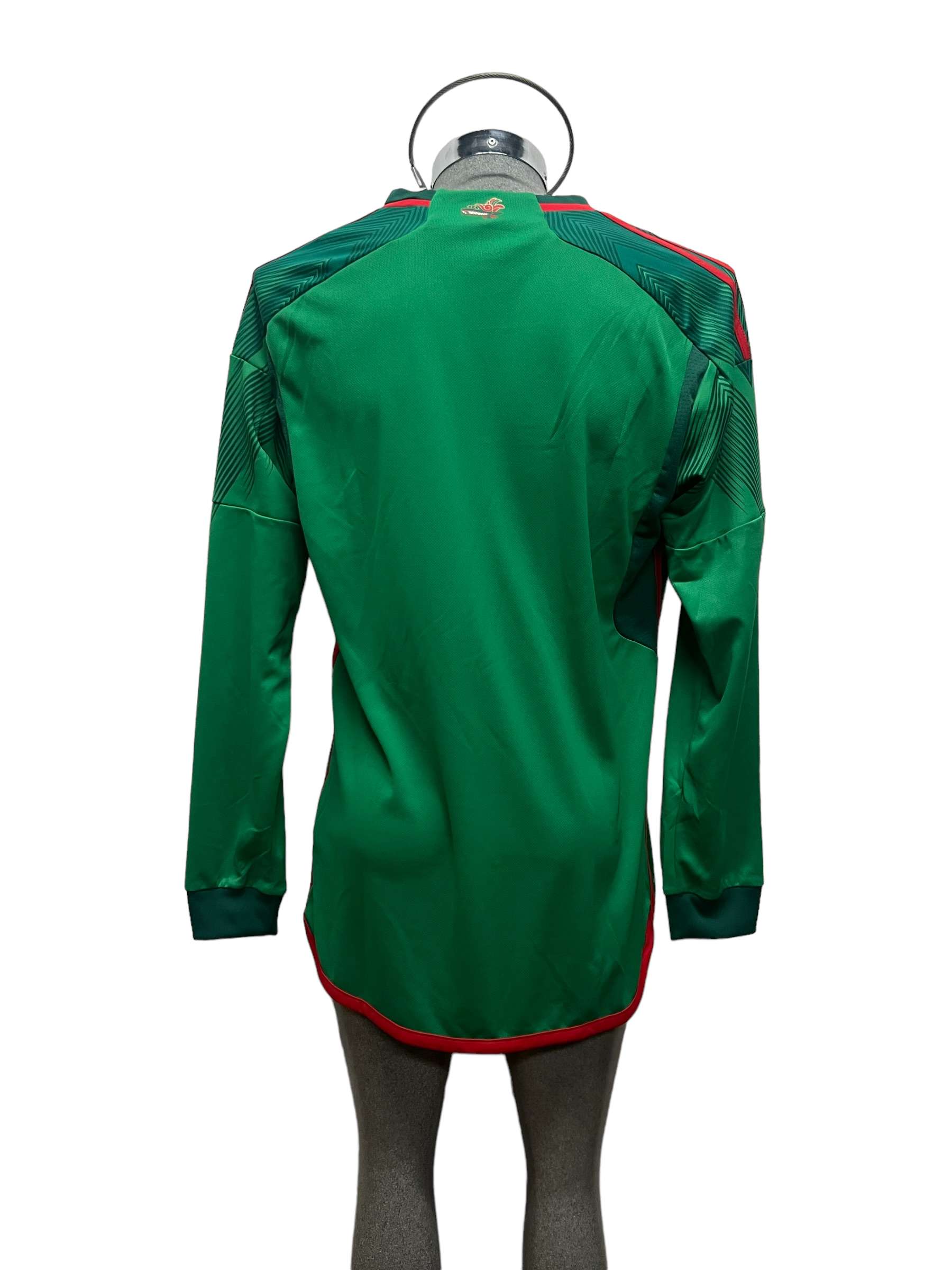Jersey Original Adidas de la Selección Mexicana local manga larga mundial Qatar 2022 HE8850.