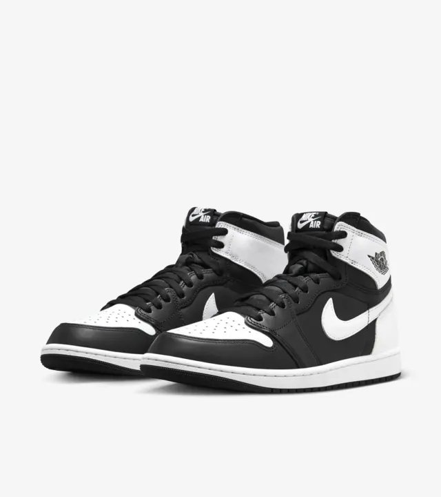 Tenis Air Jordan 1 High OG Black & White Caballero Original DZ5485 010.