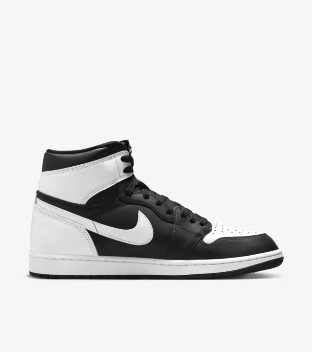 Tenis Air Jordan 1 High OG Black & White Caballero Original DZ5485 010.