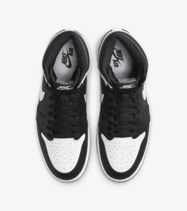 Tenis Air Jordan 1 High OG Black & White Caballero Original DZ5485 010.