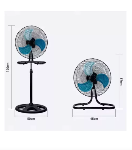 Ventilador Abanico 3 En 1 Ajustable 3 Velocidades 18 Pulgadas