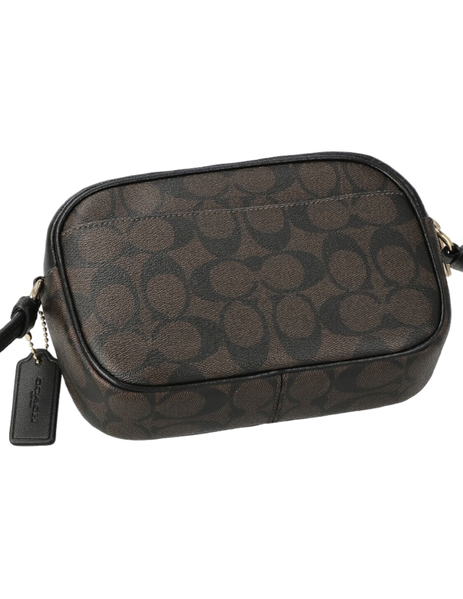 Bolsa Coach Mini monogram cafe con asa fija
