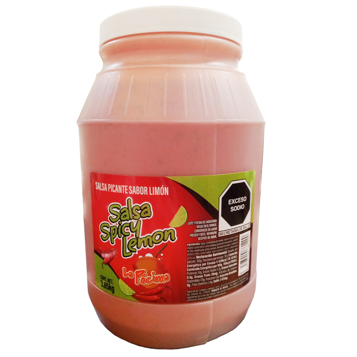Salsa Picante Sabor Limón Spicy Lemon La Pócima 3.85kg