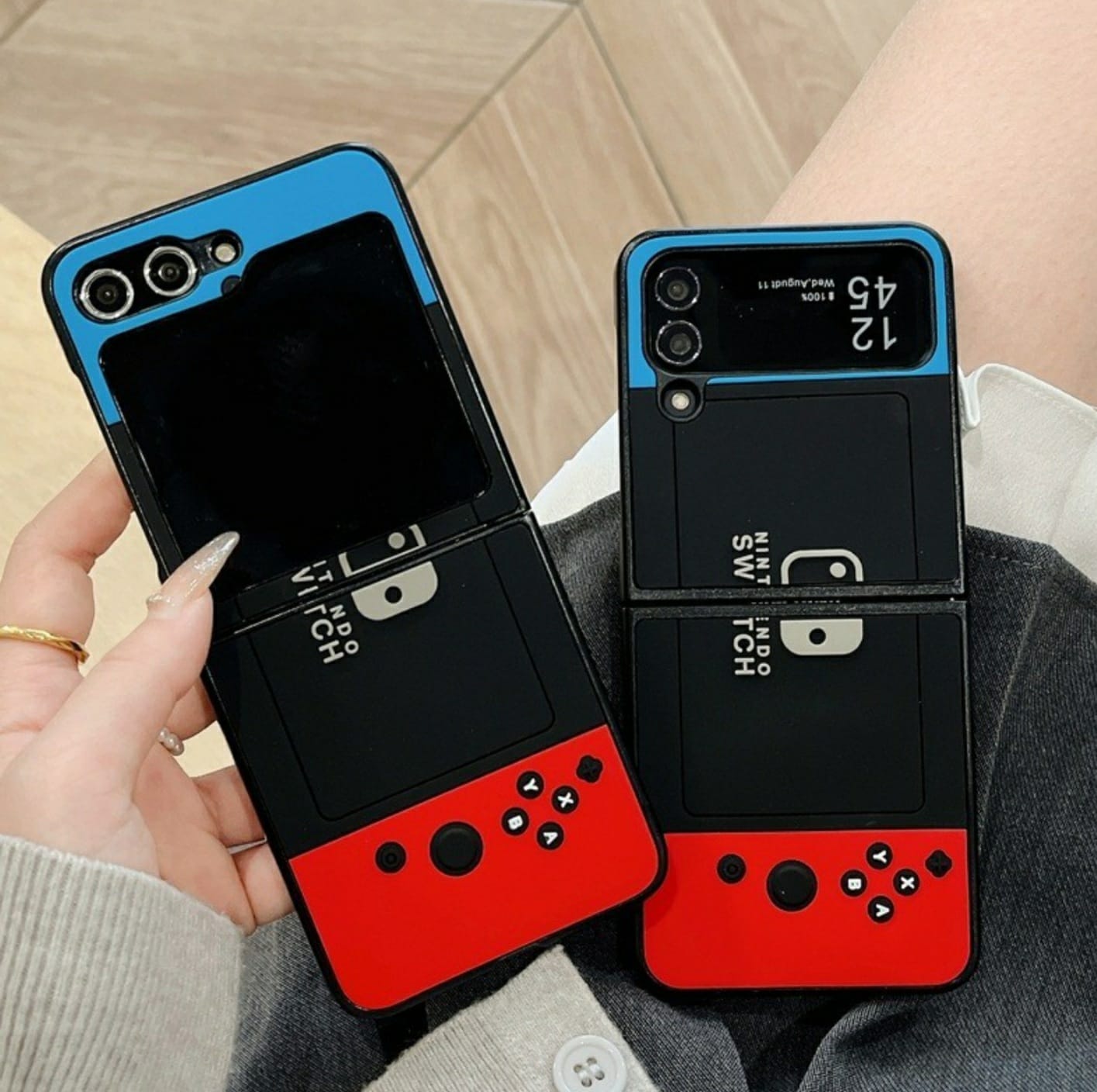 Funda Compatible Con Galaxy Z Flip 5 Diseño Consola De Juego.
