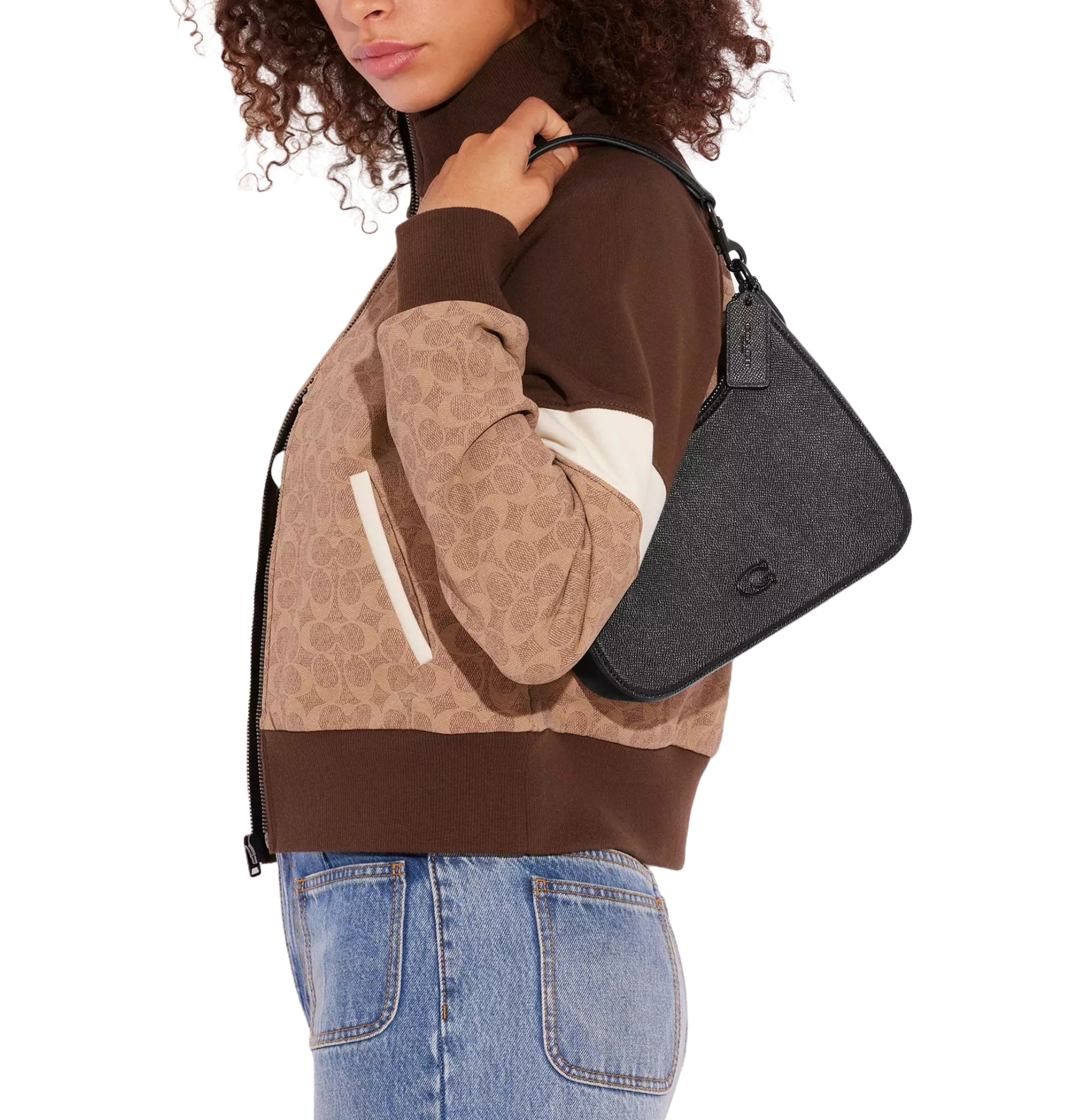 Bolsa Coach Hobo Crossbody CJ842 BLK Color Negro