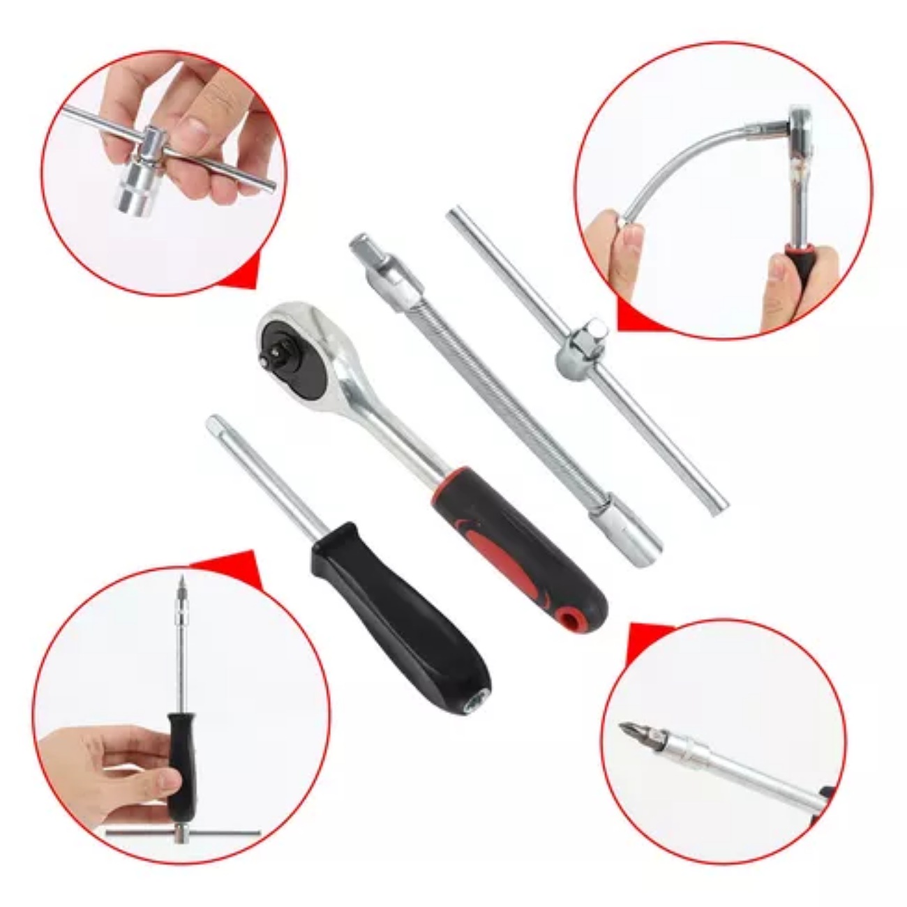 Kit Juego De Herramientas Mecanicas Manuales Mecanico Dados