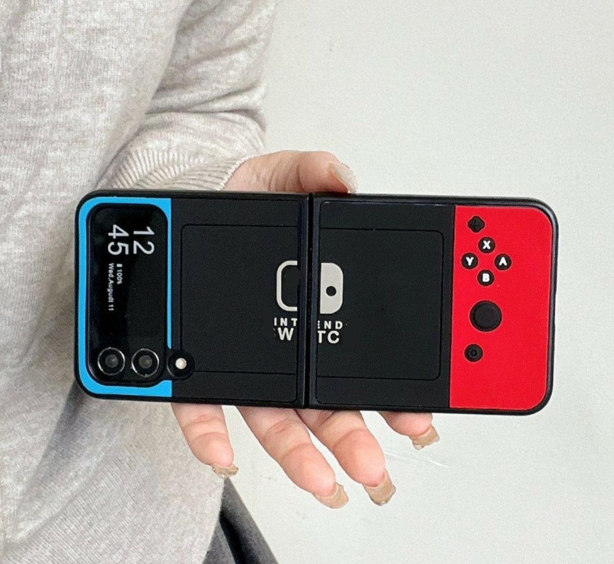 Funda Compatible Con Galaxy Z Flip 4 Diseño Consola De Juego.