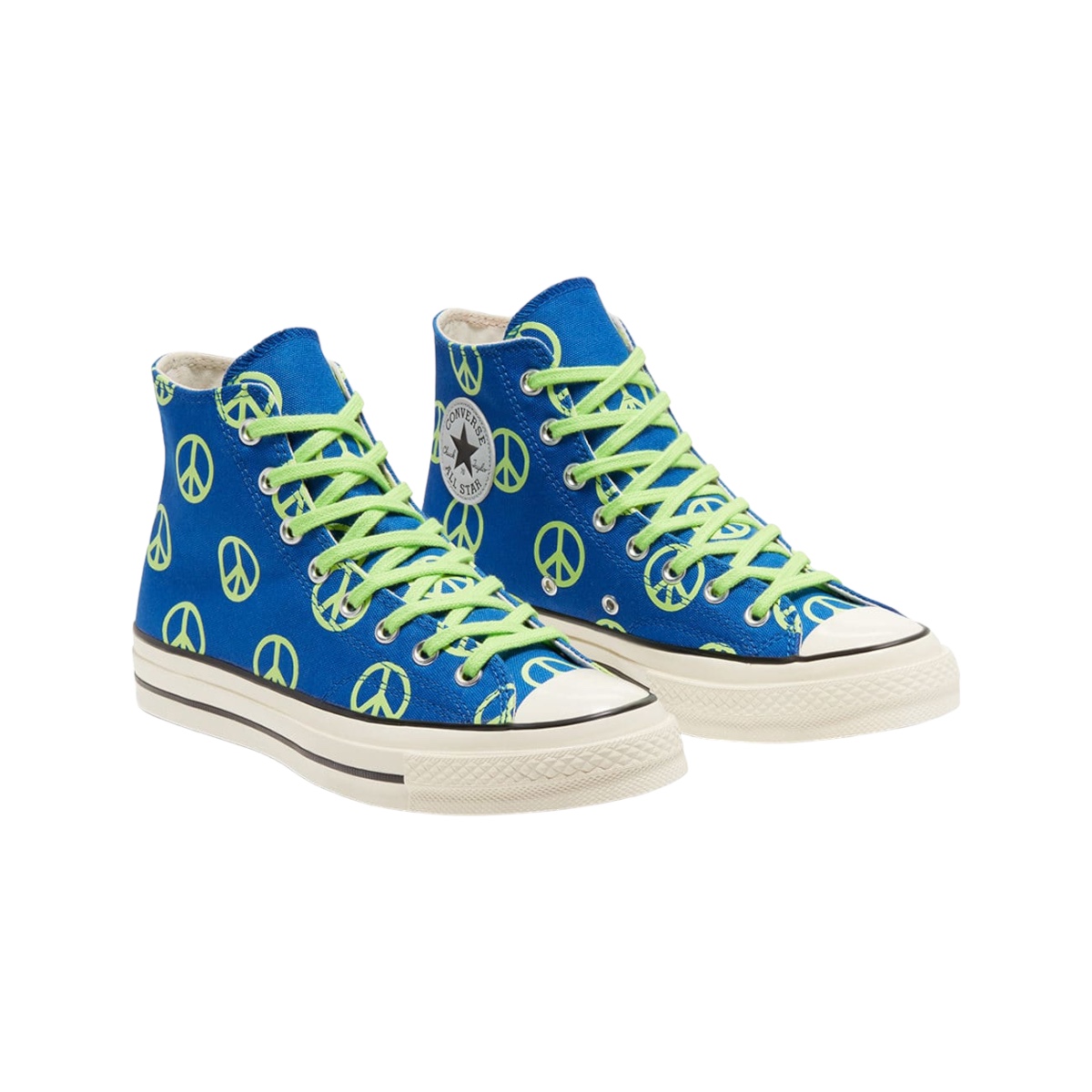 Tenis Converse Chuck 70 HI Game Peace Color Azul Verde 100 Original