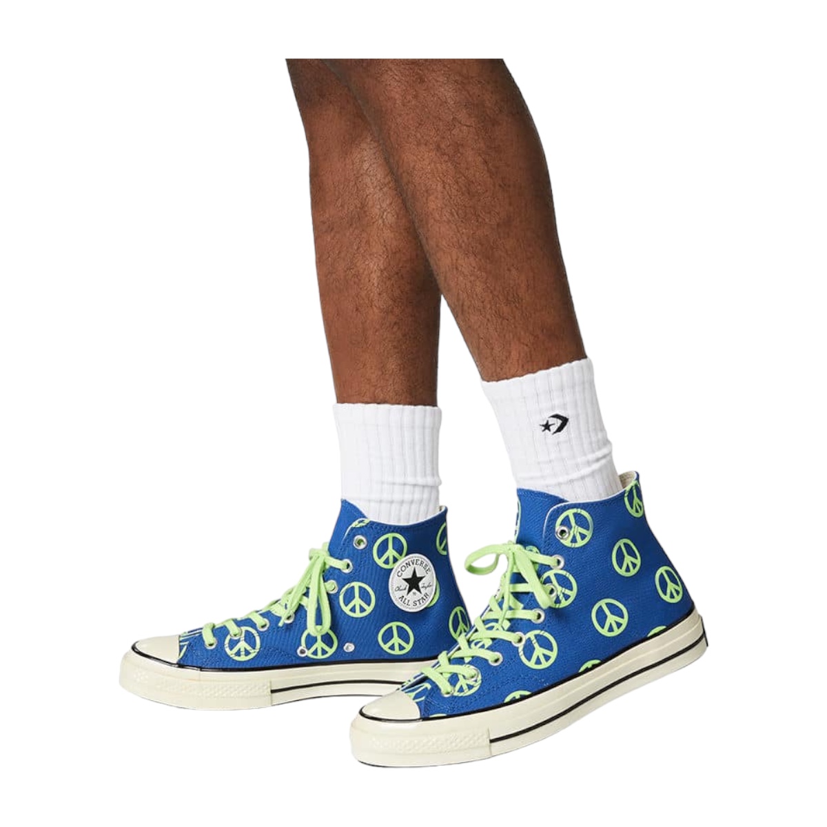 Tenis Converse Chuck 70 HI Game Peace Color Azul/Verde - 100% Original