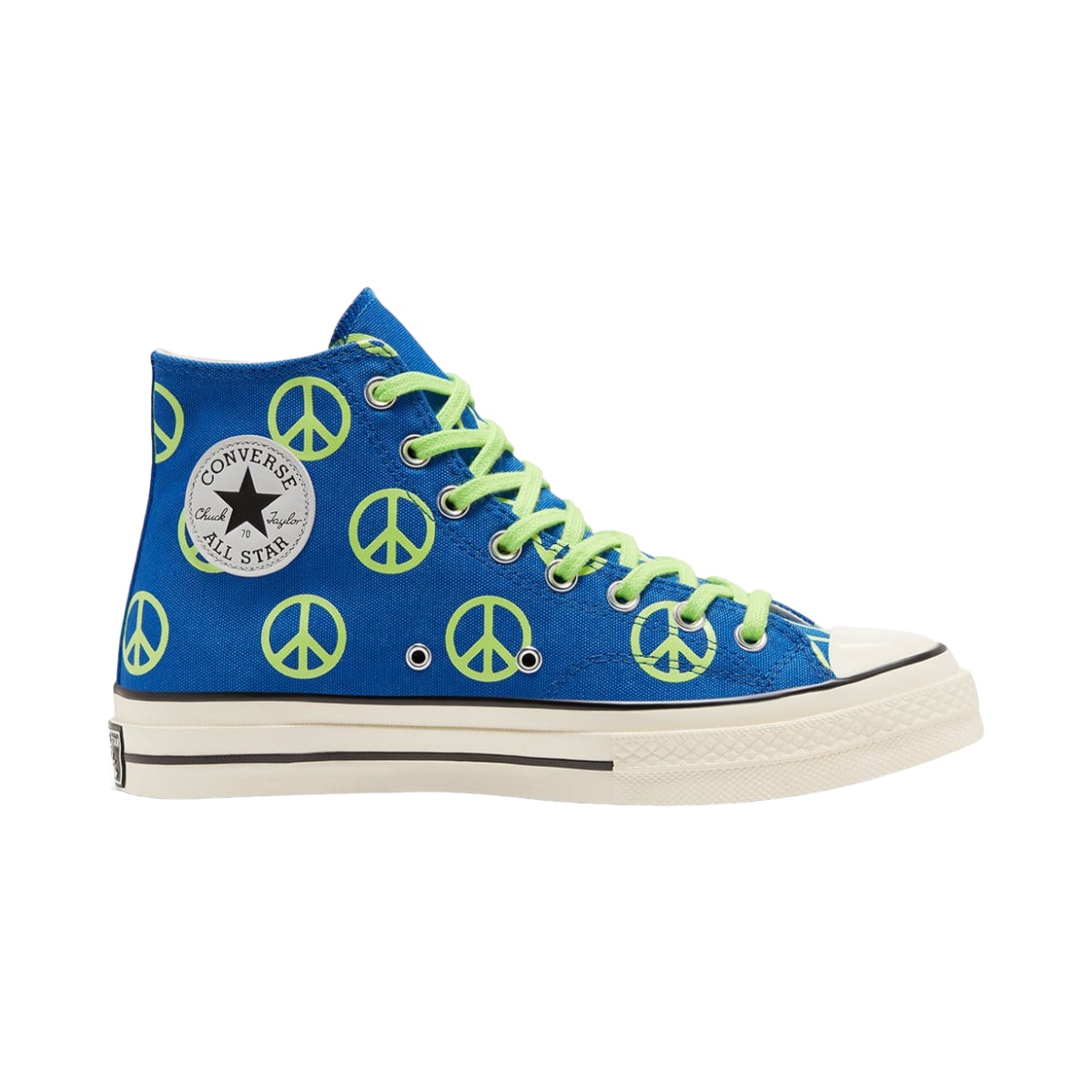 Tenis Converse Chuck 70 HI Game Peace Color Azul/Verde - 100% Original