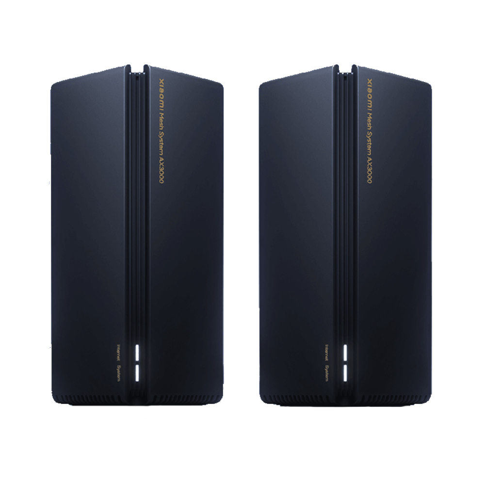 Router Xiaomi Mesh System AX3000 2-Pack Negro.