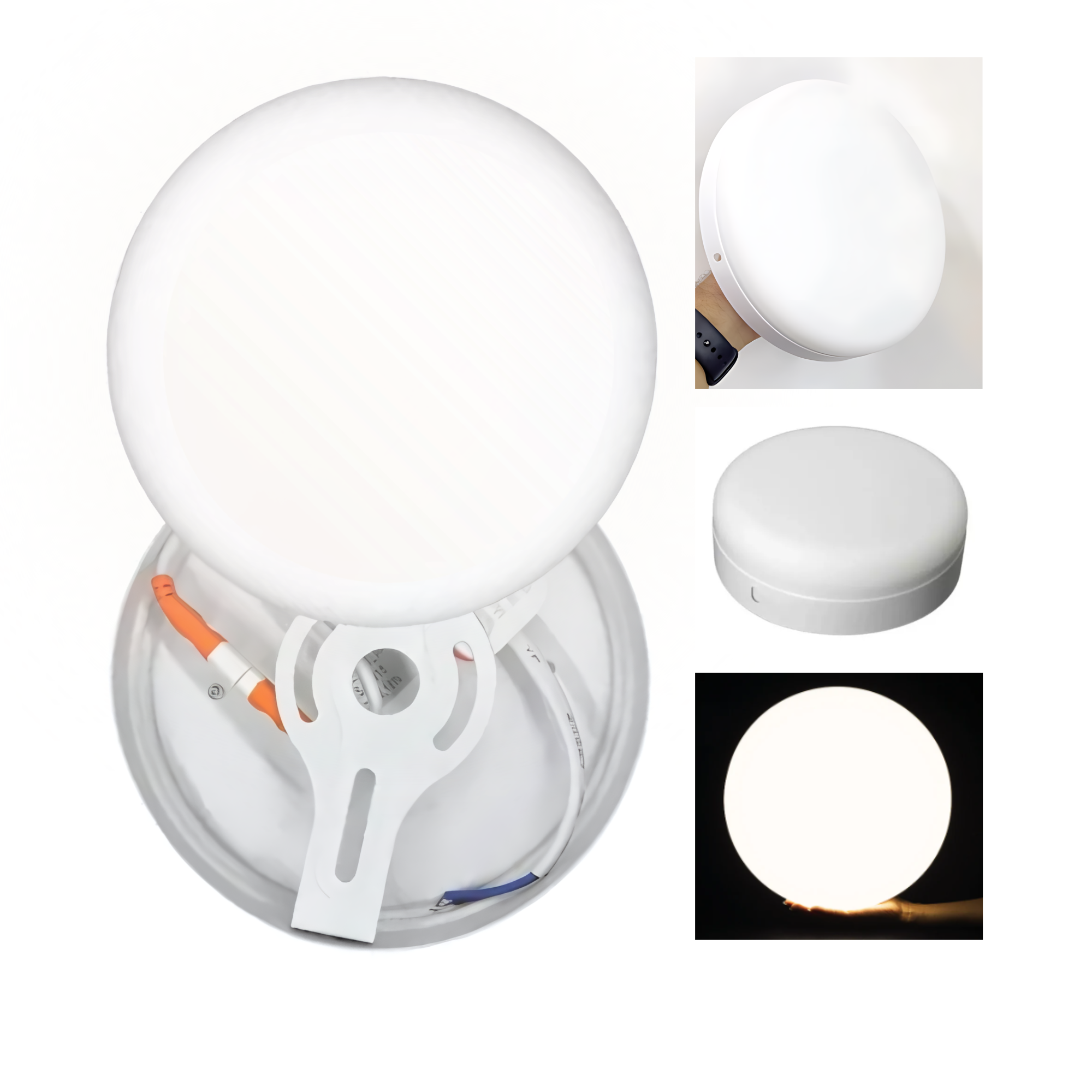 Lampara de techo para Sobreponer Led 48w Super Potente Tipo Aspirina 30CM Luz blanca 6500K 1 PZAS