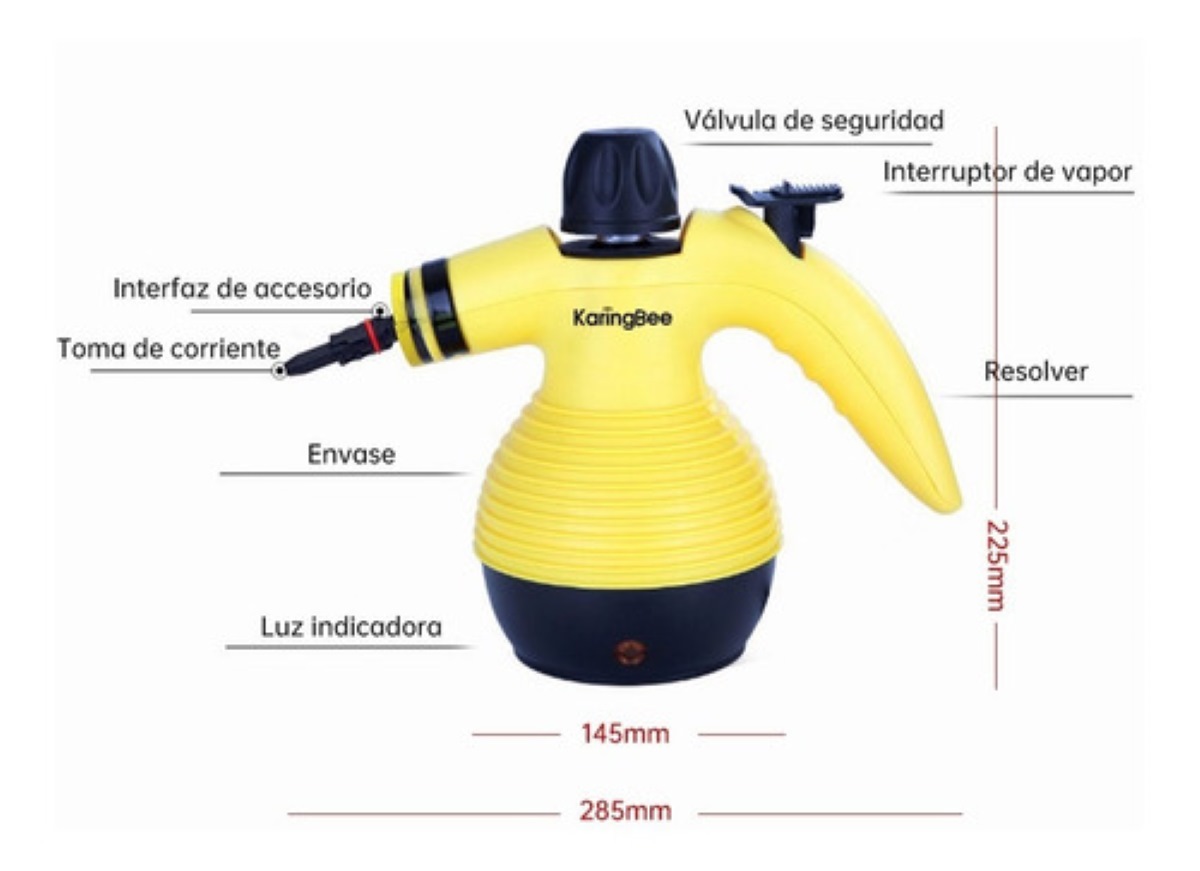 Limpiador Pistola A Vapor Desinfectante Para Hogar Muebles