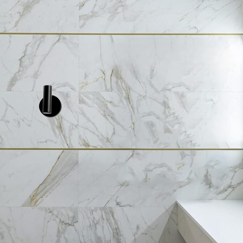 Meer - Set De 4 Accesorios Baño Acero Inoxidable Negro Mate, juego de toalleros para baño