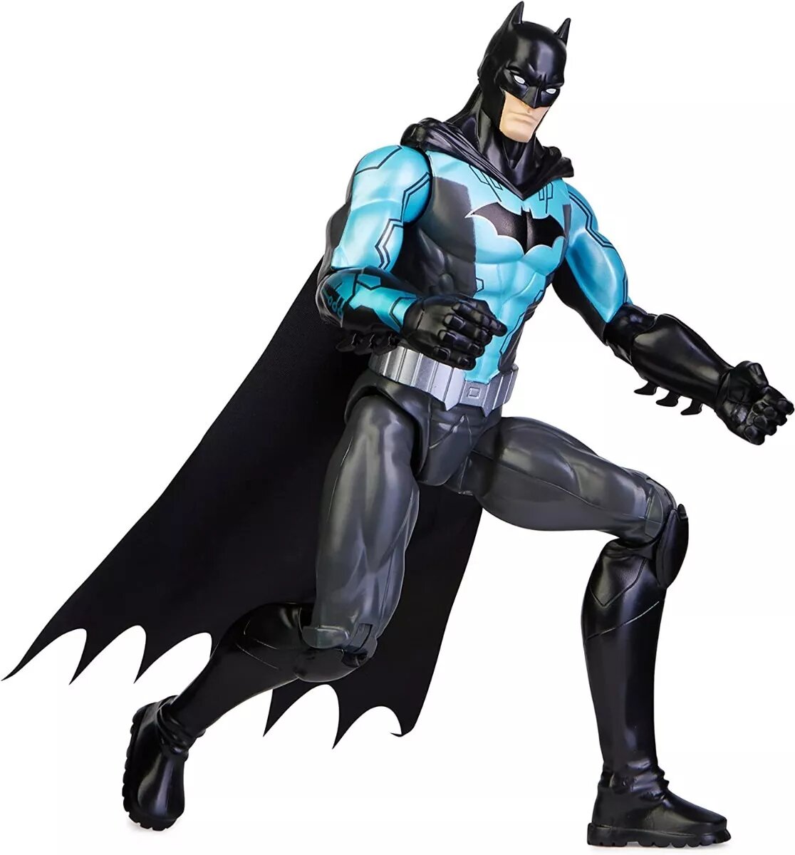 Figura Bat-tech Batman Traje Azul con Negro 30 Cm 
