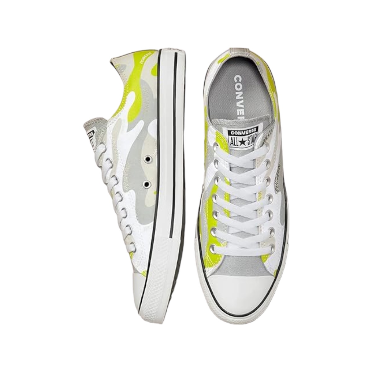 Tenis Converse Ctas Ox Gris/Verde - 100% Original 