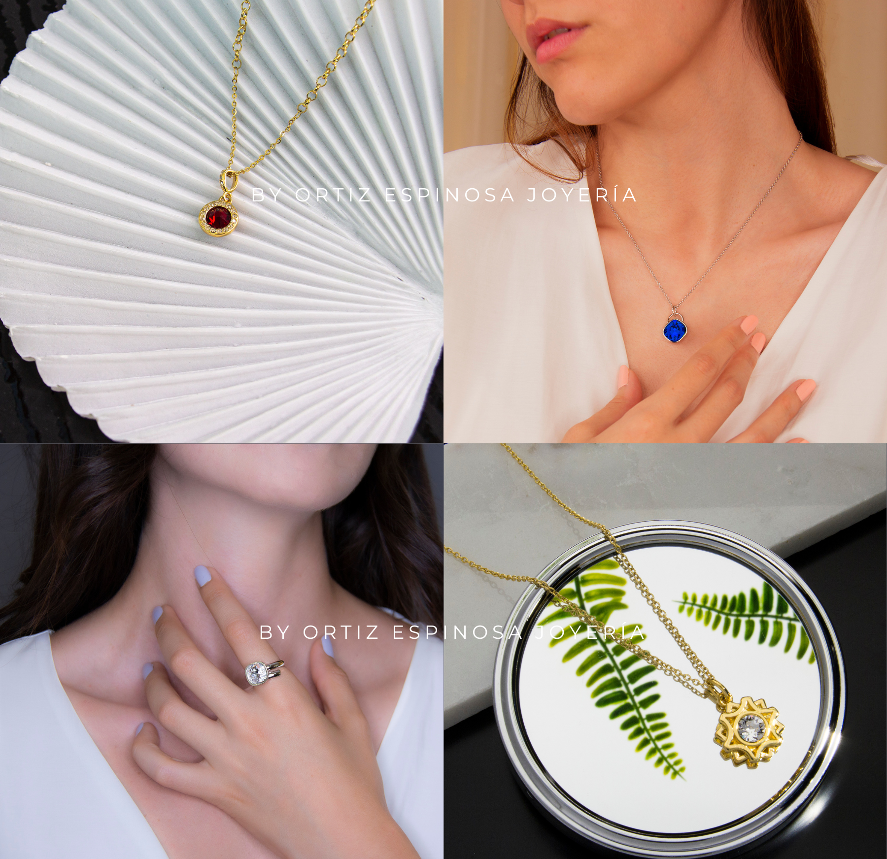 Collar Calavera Baño de Rodio | Cristal Swarovski Tornasol