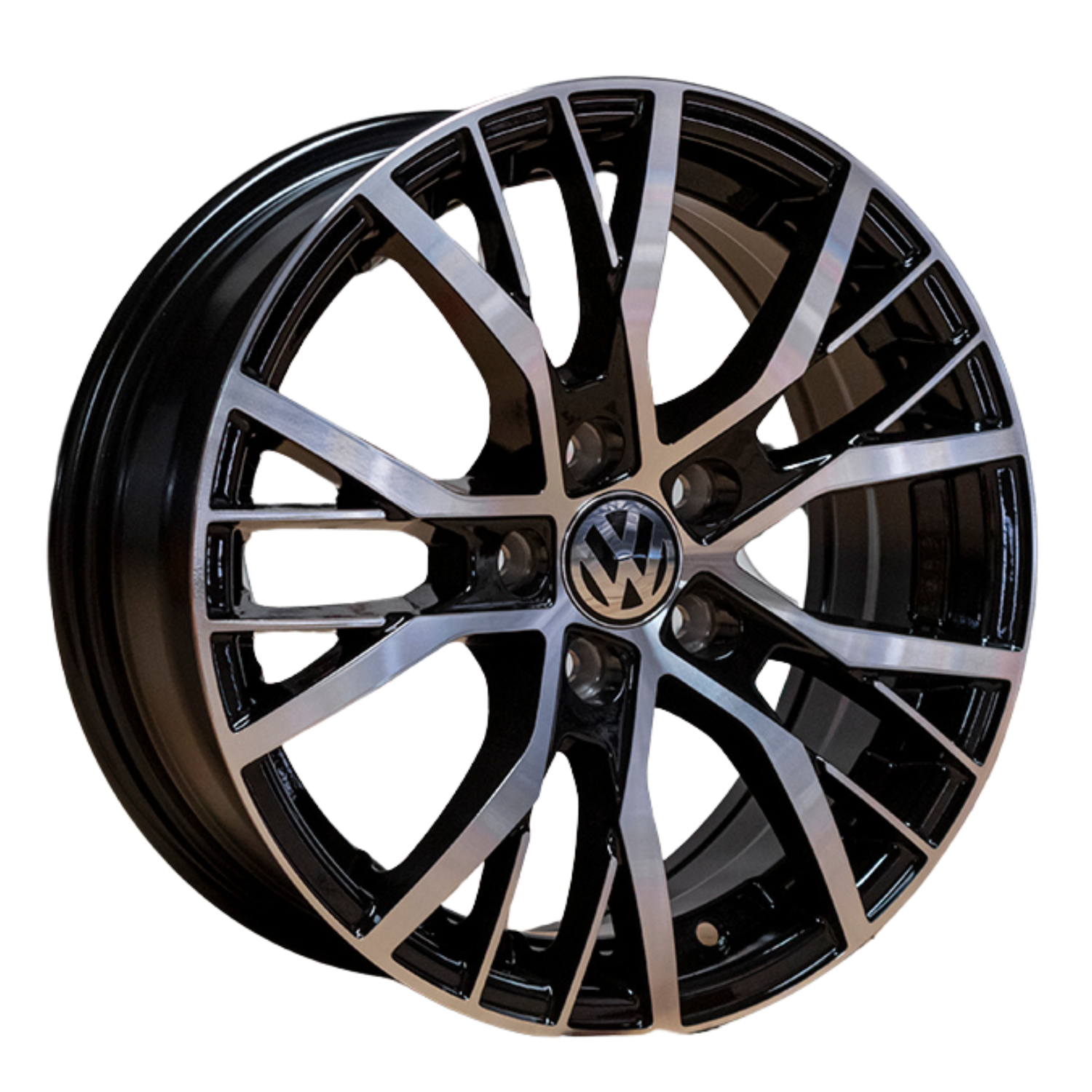 Rines Black Machine Face 15 5x100 Vento, Jetta, Golf
