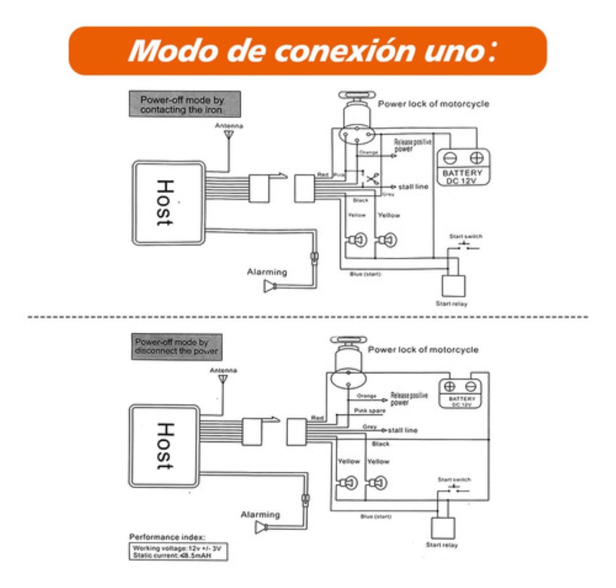 Alarma Moto Antirrobo Encendido Con Distancia Control Remoto