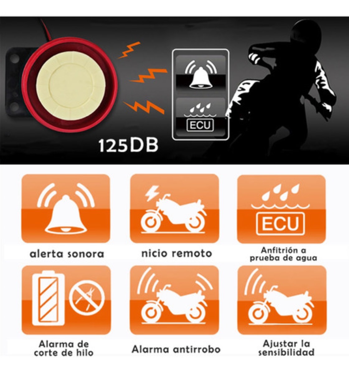 Alarma Moto Antirrobo Encendido Con Distancia Control Remoto