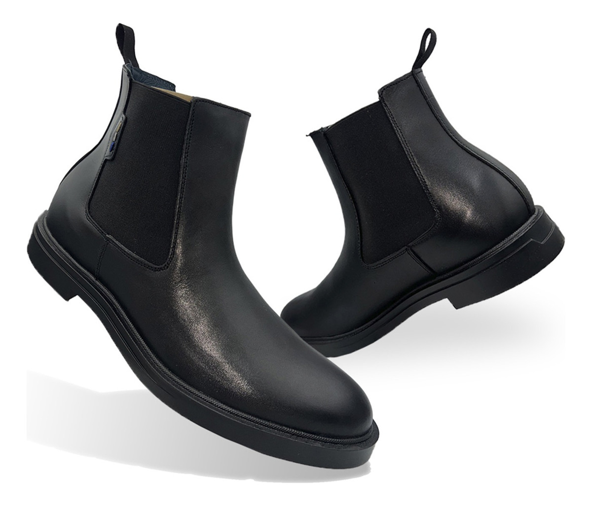 Botin Chelsea De Piel Caballero 