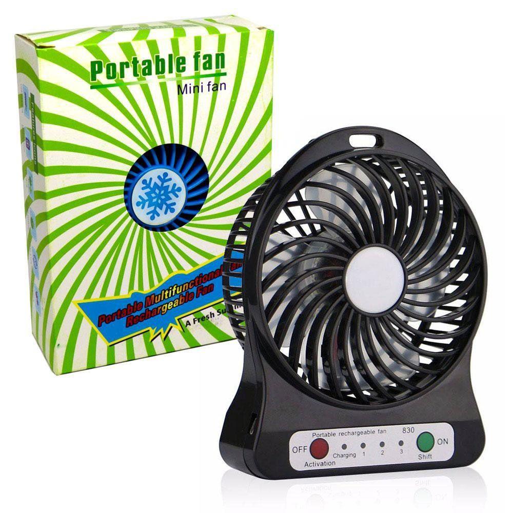 Mini Ventilador Portátil Recargable 3 Velocidades