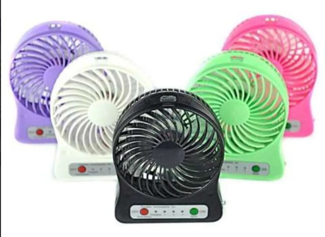 Mini Ventilador Portátil Recargable 3 Velocidades