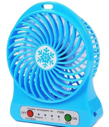 Mini Ventilador Portátil Recargable 3 Velocidades