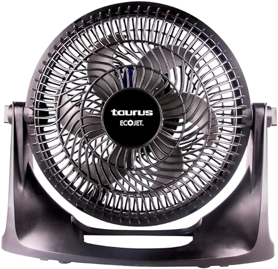 TAURUS OASIS | Ventilador de Escritorio 10 Pul. | 2 en 1: Mesa y Pared| 30% Mas Flujo de Aire y Menos Ruido| Ventilador Portatil| Empotrable en Pared| ECOJET