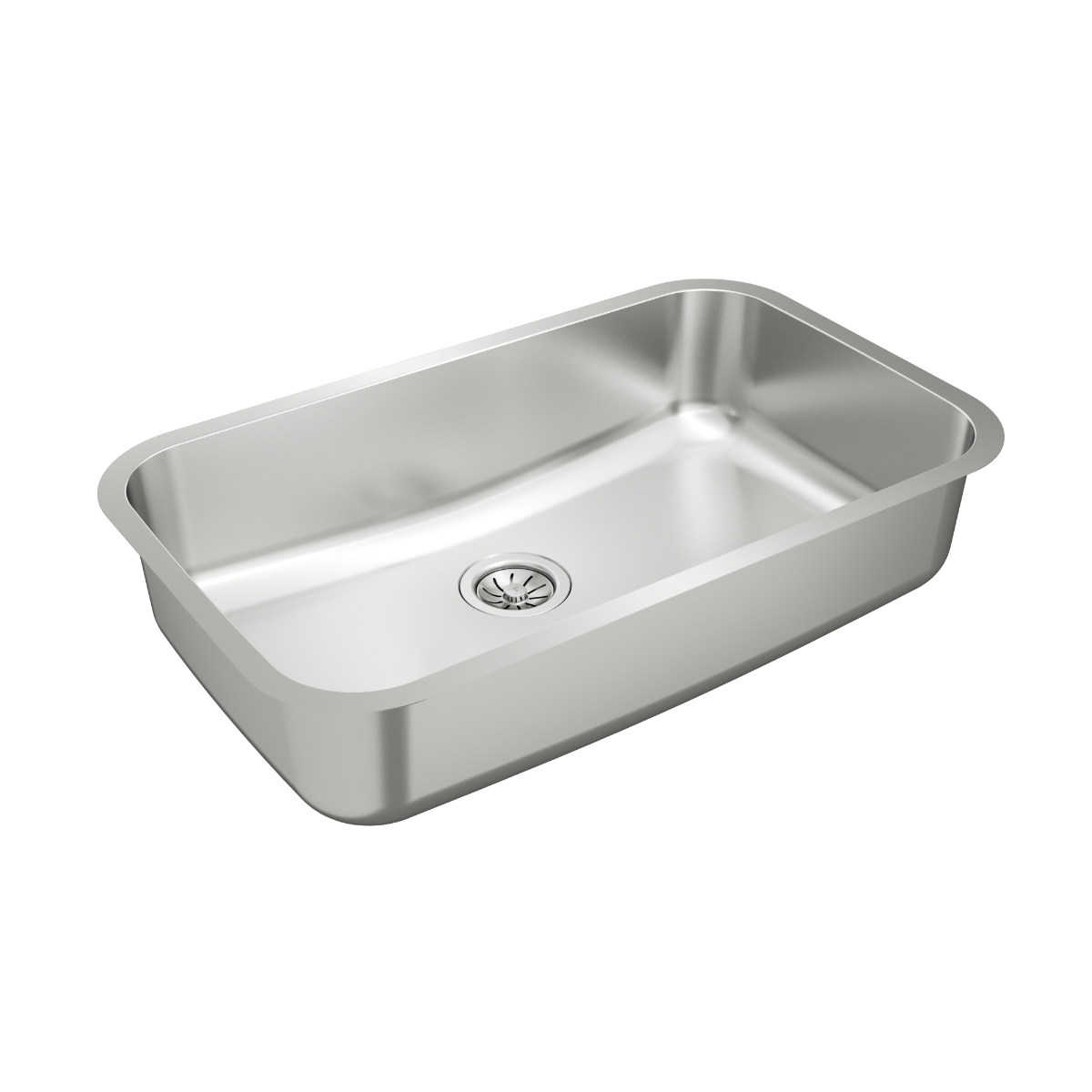 TARJA / FREGADERO TEKA BE 79.43 (TU 31.19) PARA SUBMONTAR DE 83 CM (32 PULGADAS) CON UNA TINA EN ACERO INOXIDABLE.