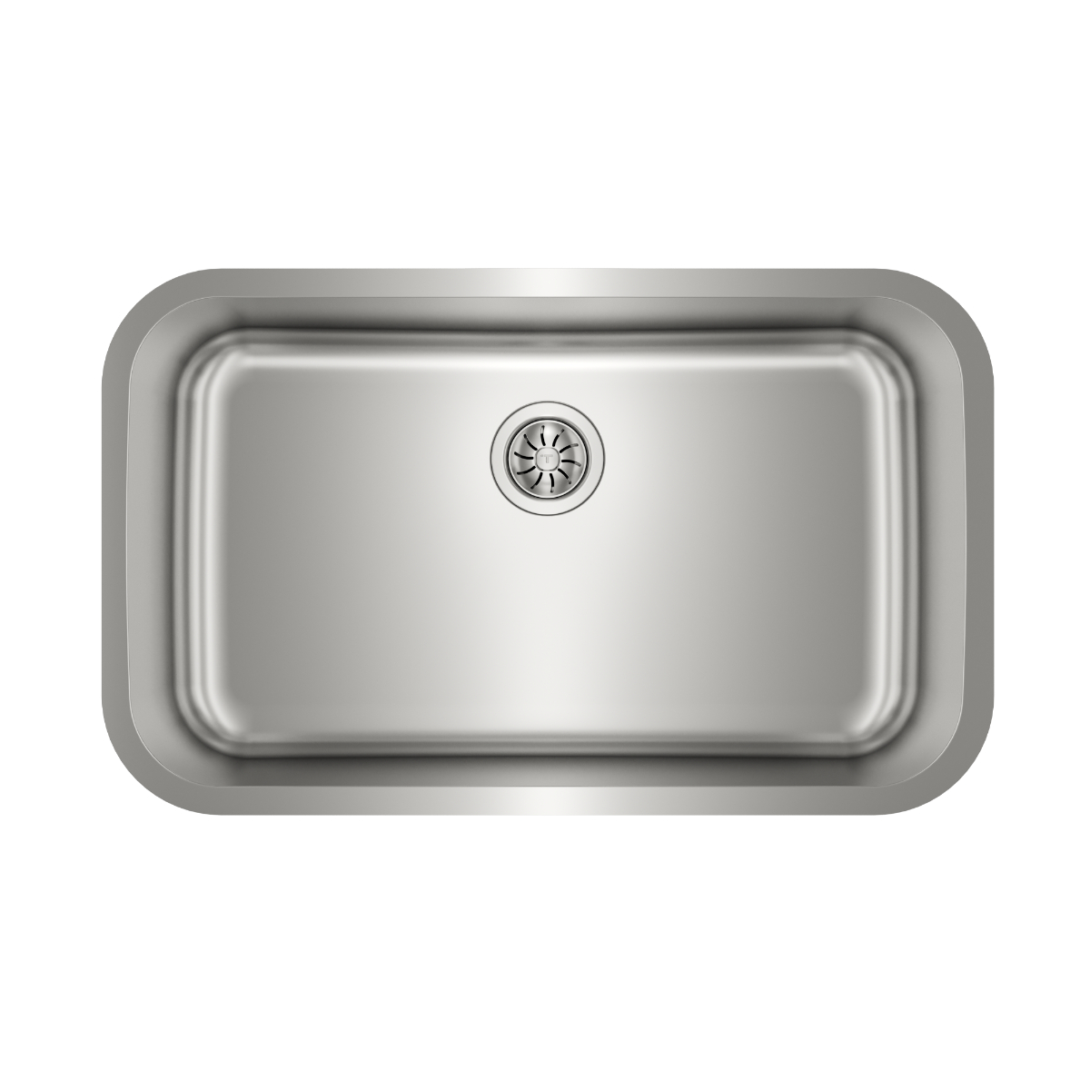 TARJA / FREGADERO TEKA BE 79.43 (TU 31.19) PARA SUBMONTAR DE 83 CM (32 PULGADAS) CON UNA TINA EN ACERO INOXIDABLE.