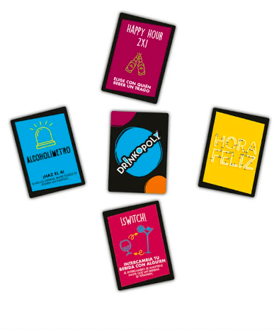Juego de Viaje Drinkopoly Novelty Cartas para Llevar la Diversión a Donde Vayas