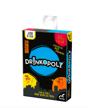 Juego de Viaje Drinkopoly Novelty Cartas para Llevar la Diversión a Donde Vayas