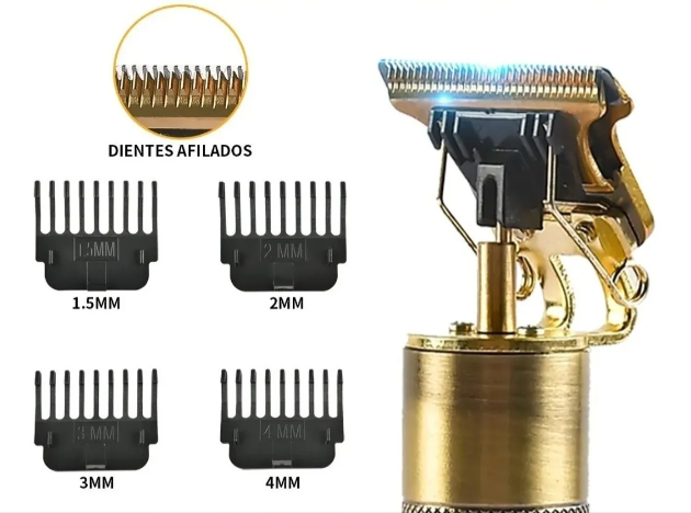 Rasuradora Para Barba Y Cabello Portátil Recargable con Grabado