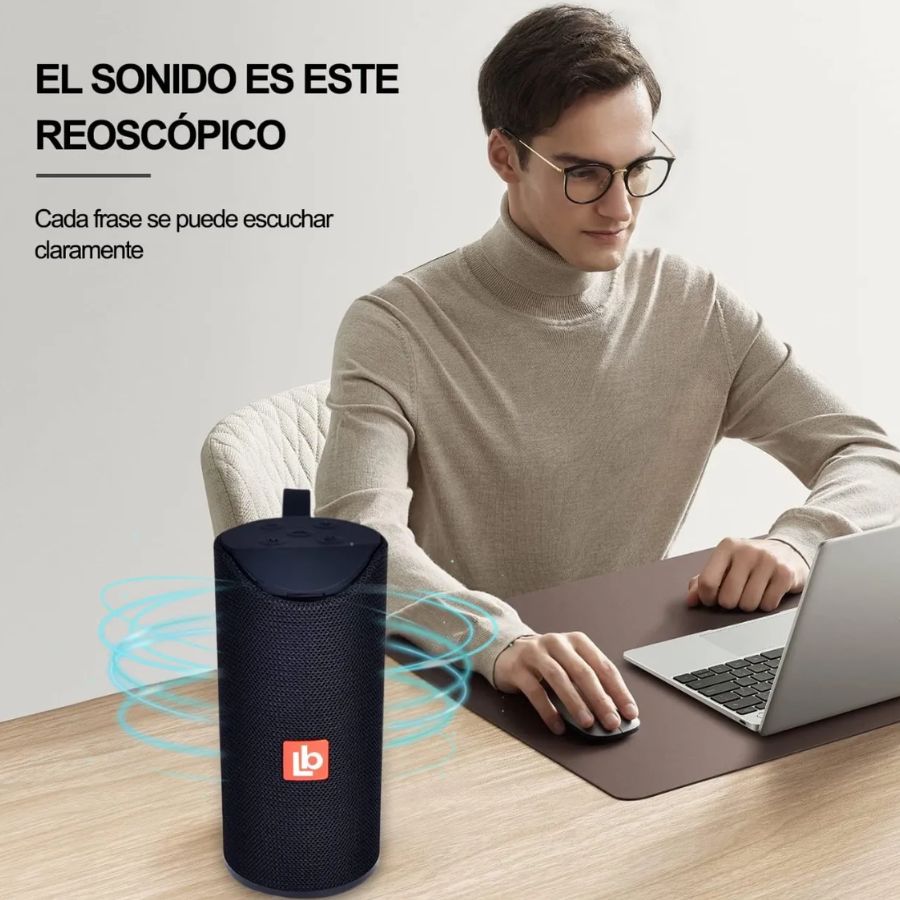 Bocina Link Bits Bluetooth/Radio FM Alta Definicion Doble Altavoz.