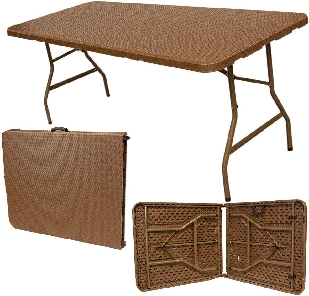 Mesa Kuche MKCR Peglable tipo Rattan Café