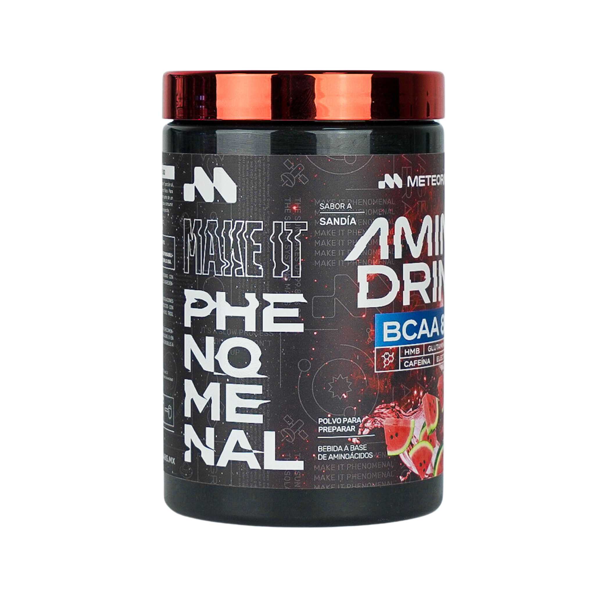 Meteora Labs, Aminodrink, Sandía, BCAA, HMB y Electrólitos