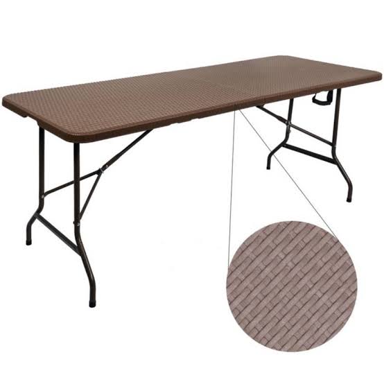 Mesa Kuche MKCR Peglable tipo Rattan Café