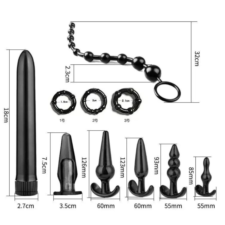 Kit 8 piezas Tapon Anal juguetes plug
