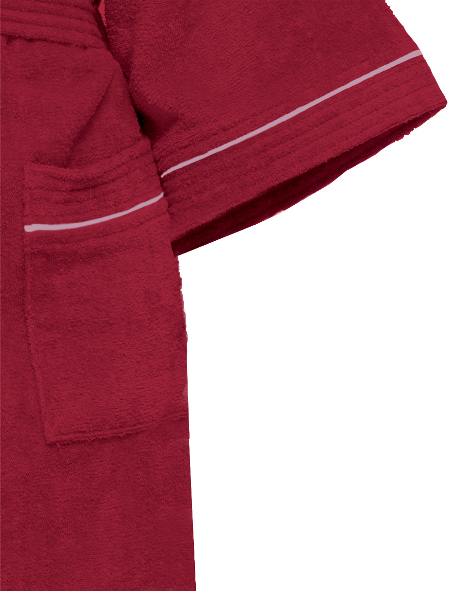 Bata De Bata Para Caballero 100% Algodón Unitalla  Vino Elefantito Hogar.